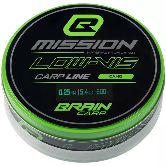 Волосінь Brain Mission Carp Line (Camo) 600m 0.25mm 5.4kg, фото , изображение 2